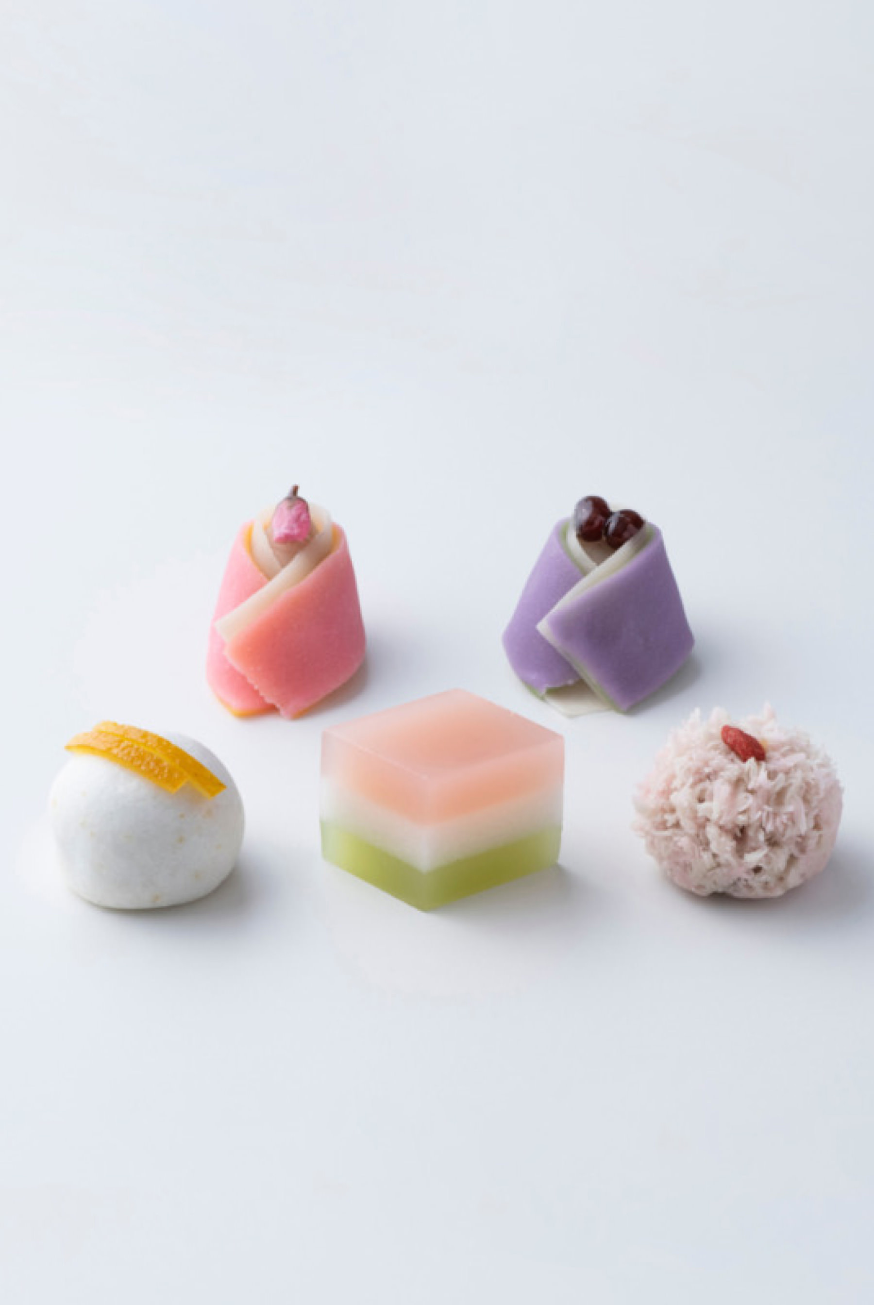 雄雛・雌雛・菱羊羹・桜・橘